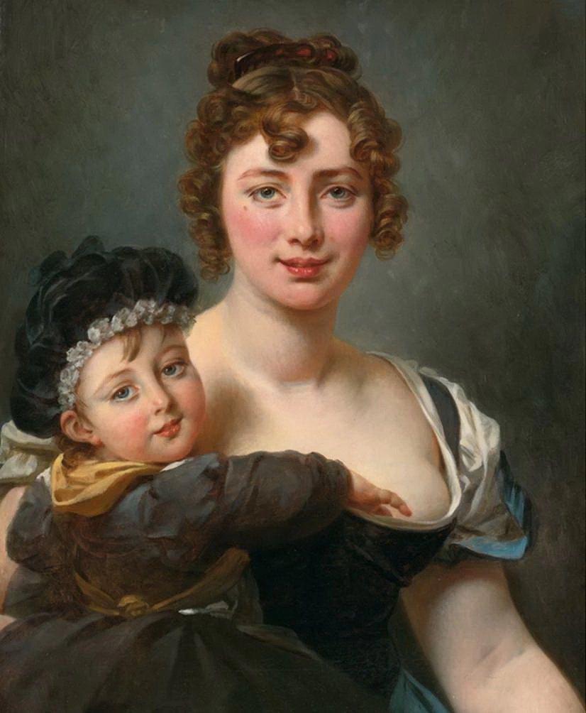  44-Ritratto di Françoise Simonnier e sua figlia 